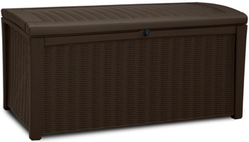 Skrzynia ogrodowa Keter 130x63 cm BORNEO BOX 416L Brown Brązowa Pojemna
