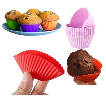 SILIKONOWE FOREMKI DO MUFFINEK i ciastek NA BABECZKI idealne ZESTAW 20 szt