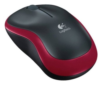 Мышь LOGITECH M185, красная, 1000 точек на дюйм