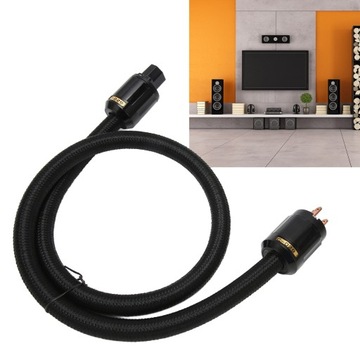 kabel zasilacz hifi 12awg, 3-rdzeniowy wtyk z czystym miedzią, 125 v, 15 a