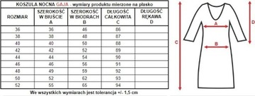 Očarujúca nočná košeľa Gaja dámska : Farba - Ružová, Veľkosť - 50