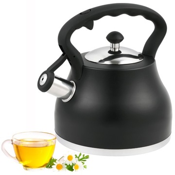 CZAJNIK STALOWY Z GWIZDKIEM na GAZ INDUKCJA