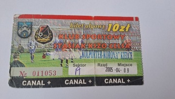 KSZO OSTROWIEC ŚWIĘTOKRZYSKI - KORONA KIELCE 09-04-2005