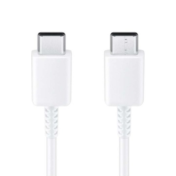 ORYGINALNY KABEL SAMSUNG 2x USB-C USB TYPE C EP-DA705BWE 1M 100CM BIAŁY