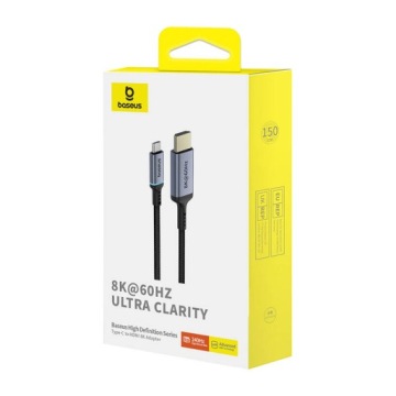 КАБЕЛЬ-АДАПТЕР BASEUS USB-C HDMI 2.1 UHD 4K 240 Гц 8K 60 Гц 1,5 м