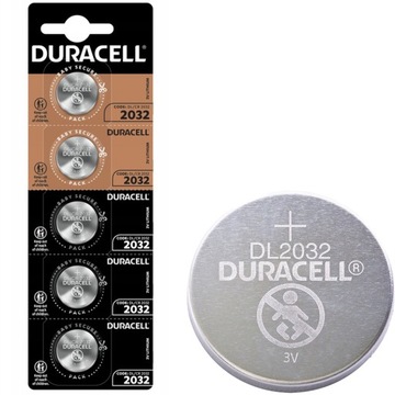 Bateria litowa guzikowa 2032 Duracell x5 - blister