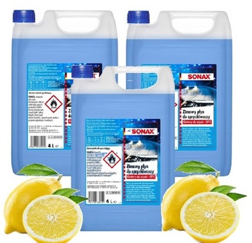 SONAX PŁYN ZIMOWY DO SPRYSKIWACZY 4L -20C CYTRYNA.