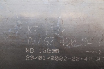 КАТАЛИТИЧЕСКИЙ НЕЙТРАЛИЗАТОР MERCEDES ML W163 LIFT 2.7CDI KT1137