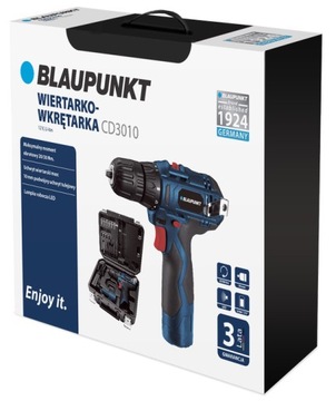 BLAUPUNKT CD3010 АККУМУЛЯТОРНАЯ ДРЕЛИ/ОТВЕРТКА + ЧЕХОЛ + НАСАДКИ