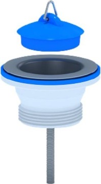 СИФОН ДЛЯ УМЫВАЛЬНИКА С МЕТАЛЛИЧЕСКИМ ФИЛЬТРОМ + ПРОБКА