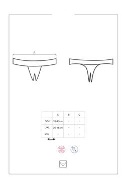 Стринги Obsessive Contica Black, S/M