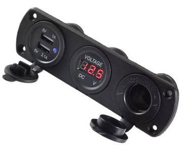 Гнездо прикуривателя USB-ЗАРЯДНОЕ УСТРОЙСТВО КРЕПЛЕНИЕ ВОЛЬТМЕТР ДЛЯ КАМЕРЫ