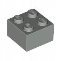 Lego 2x2 1szt Light Gray 3003 300302 Uży