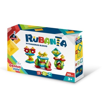 RUBANTA KLOCKI PITAGORASA 30 ELEM. GENIALNY DZIECIAK