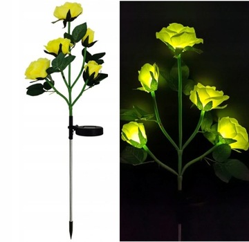 LAMPKI OGRODOWE SOLARNE GRUNTOWE LED DYSKI 6szt