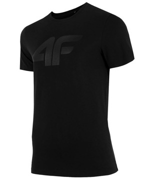 T-SHIRT 4F MĘSKI H4L22 TSM353 CZARNY R. M