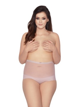 Mitex Glam Low figi mocno opinające pudrowy róż XL