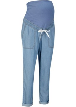 B.P.C spodnie ciążowe jeansy 7/8 lyocell r.42