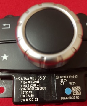 MERCEDES ML W166 GLE W167 GL X166 PŘEPÍNAČ KNOFLÍK IDRIVE A1669003501