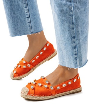 Оранжевые эспадрильи женская повседневная обувь BQ-12 38