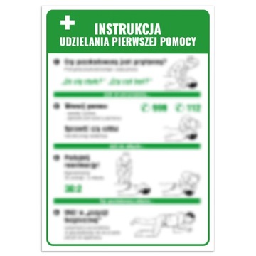 INSTRUKCJA UDZIELANIA PIERWSZEJ POMOCY BHP SKRÓCONA INSTRUKCJA