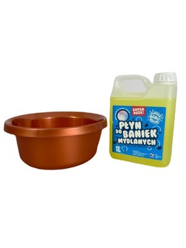 Płyn do Baniek Mydlanych Baniak 1L Duże Bańki + Miska 2L
