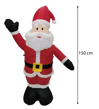 РОЖДЕСТВЕНСКИЙ НАДУВАННЫЙ САНТА-КЛАУС СВЕТЯЩИЙСЯ НА РОЖДЕСТВО 150СМ WZ2