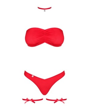 OBSESSIVE Kissmas Комплект нижнего белья из 4 предметов S/M