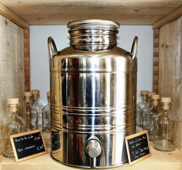 Канистра-пузырь BARREL ANTAŁEK канистра из нержавеющей стали INOX 10л с краном