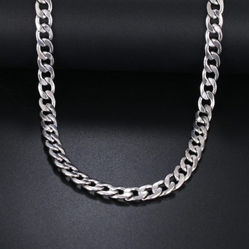 СЕРЕБРЯНОЕ БРОНЯНОЕ ОЖЕРЕЛЬЕ 9,3 ММ ХИРУРГИЧЕСКАЯ СТАЛЬ 316L