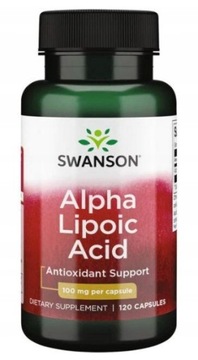 Swanson Kwas Alfa Liponowy (ALA) Antyoksydant 120k