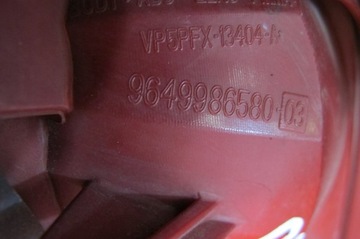 PEUGEOT 207 06-09 SVĚTLO PRAVÁ ZADNÍ 9649986580 EVROPA