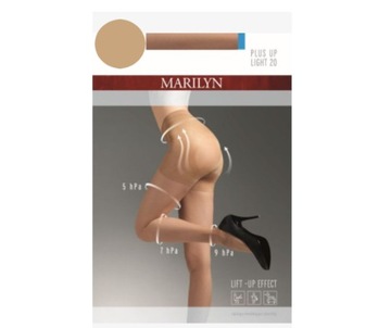 Rajstopy Modelujące Wyszczuplające Relaksujące Plus Up 20 DEN Beige 3-M