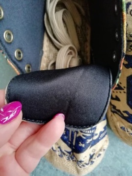 Обувь Creepers в стиле бохо с узорами из холста