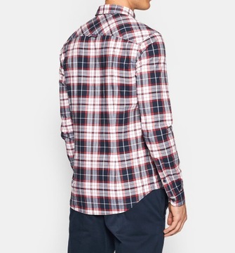 TOMMY HILFIGER KOSZULA POPLIN CHECK SLIM STRET XXL