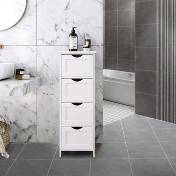 МНОГОФУНКЦИОНАЛЬНЫЙ БЕЛЫЙ ШКАФ В СКАНДИНАВСКОМ СТИЛЕ 30 x 30 x 82 см