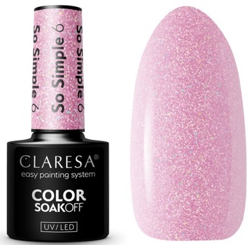 CLARESA LAKIER HYBRYDOWY UV/LED SO SIMPLE 6