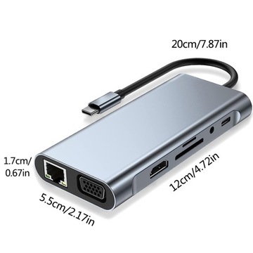 УНИВЕРСАЛЬНАЯ ДОК-СТАНЦИЯ USB-C С ПОРТОМ RJ45 ETHERNET