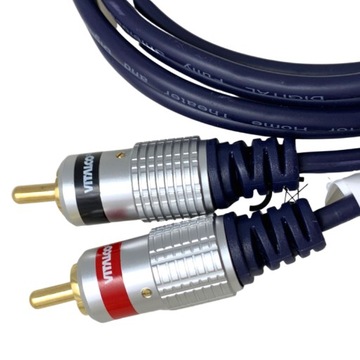 Кабель 2RCA-2х6,3 моно штекер МК50 Vitalco 3,0м