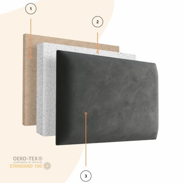 Обитые панели 3D 3D изголовье 60x40