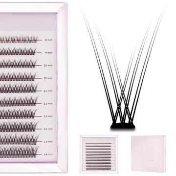 RZĘSY MANY BEAUTY V-LASHES MASTER BOX C 8-14MM