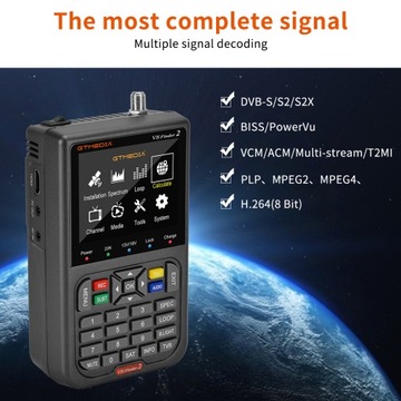 Измеритель DVB-S2/S2X H.265 Поиск спутников