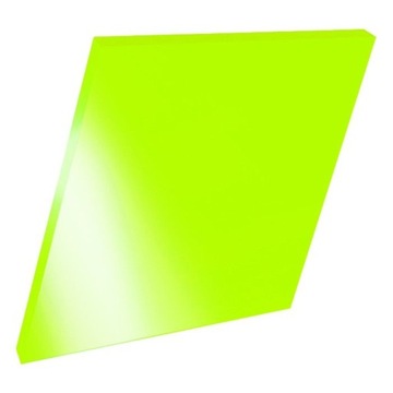 Люминесцентное оргстекло ЗЕЛЕНОЕ оргстекло 75/100 люминесцентное