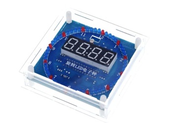 Elektroniczny Zegar LED DS1302 DIY DATA ALARM TERMOMETR OBUDOWA