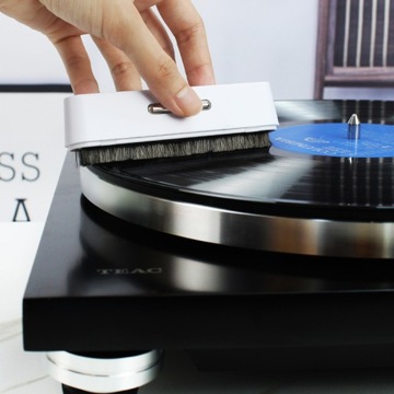 Антистатическая кисть для граммофонных пластинок 2в1.