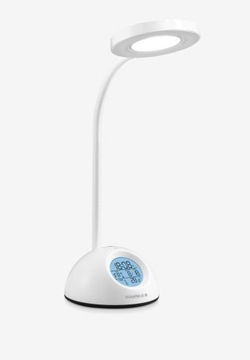 LAMPKA BIURKOWA SZKOLNA NA BIURKO LED ZEGAREK LCD