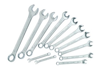 12 KLUCZE PŁASKO OCZKOWE 6-22MM CV Mannesmann