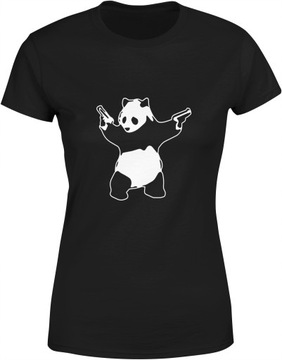 MIŚ PANDA KOSZULKA Z MISIEM DAMSKA BANKSY ROZM. M TSHIRT DAMSKI T-SHIRT