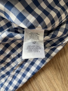 GANT THE OXFORD GINGHAM REGULAR FIT MĘSKA KOSZULA KRÓTKI RĘKAW R. XL 43/44