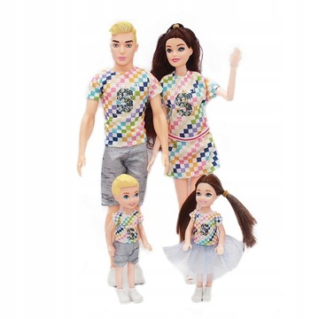 4 шт./лот, семейные куклы, набор для пары Кен и жена, мама